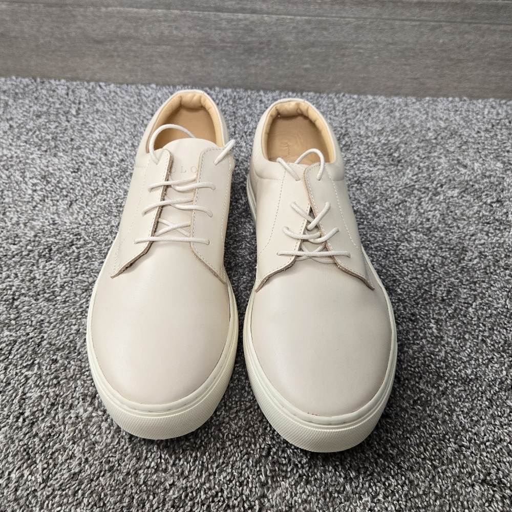 Nisolo Men's Low-Top Sneakers in Light Beige - Picture 9 of 14